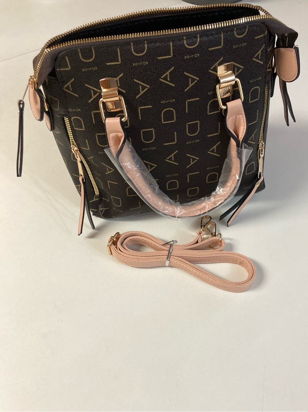 Aldo Monogram Signature Canvas Purse